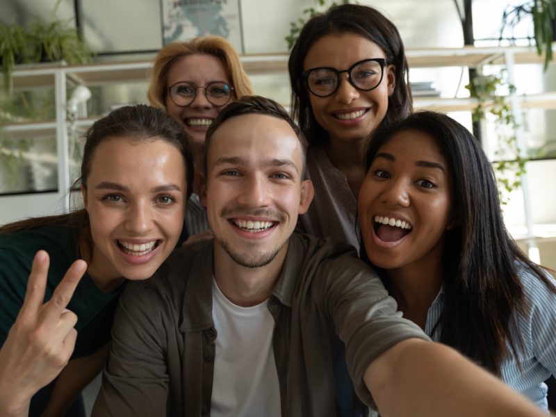 Happy,Excited,Diverse,Business,Team,,Mixed,Race,Employees,Of,Different